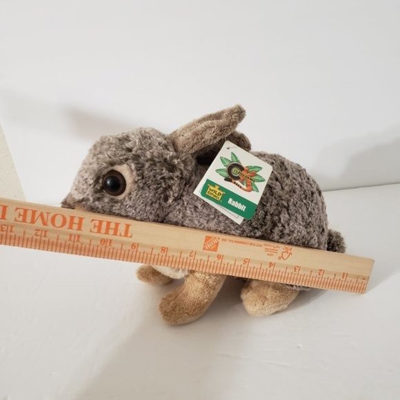 Wild Republic Stuffed Jack Rabbit Big Eyeball Stuffed 13" Rabbit Easter NWT - Picture 6 of 8